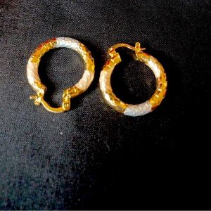 New small, gold and silver small hoops